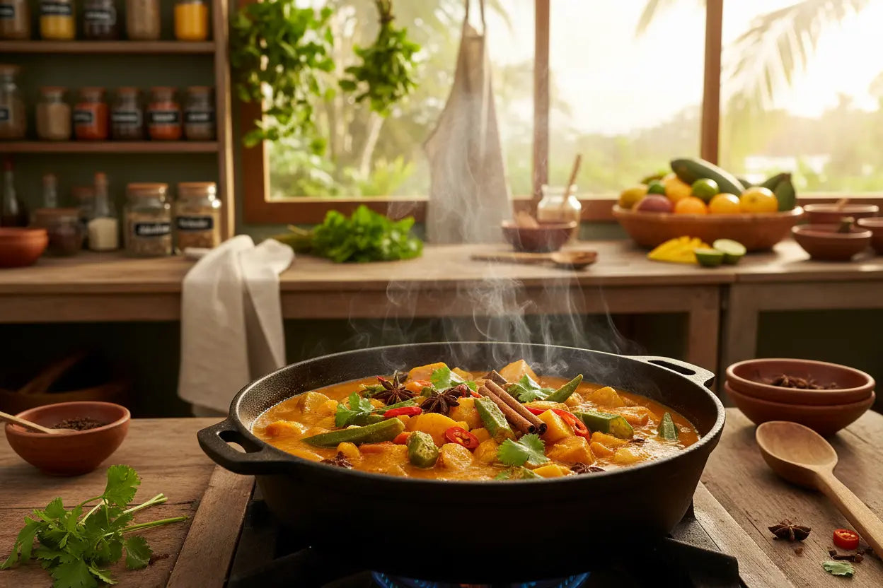 Authentic Caribbean style curry powder with turmeric and vegan spice blends by Tropical Infusion Spice Co