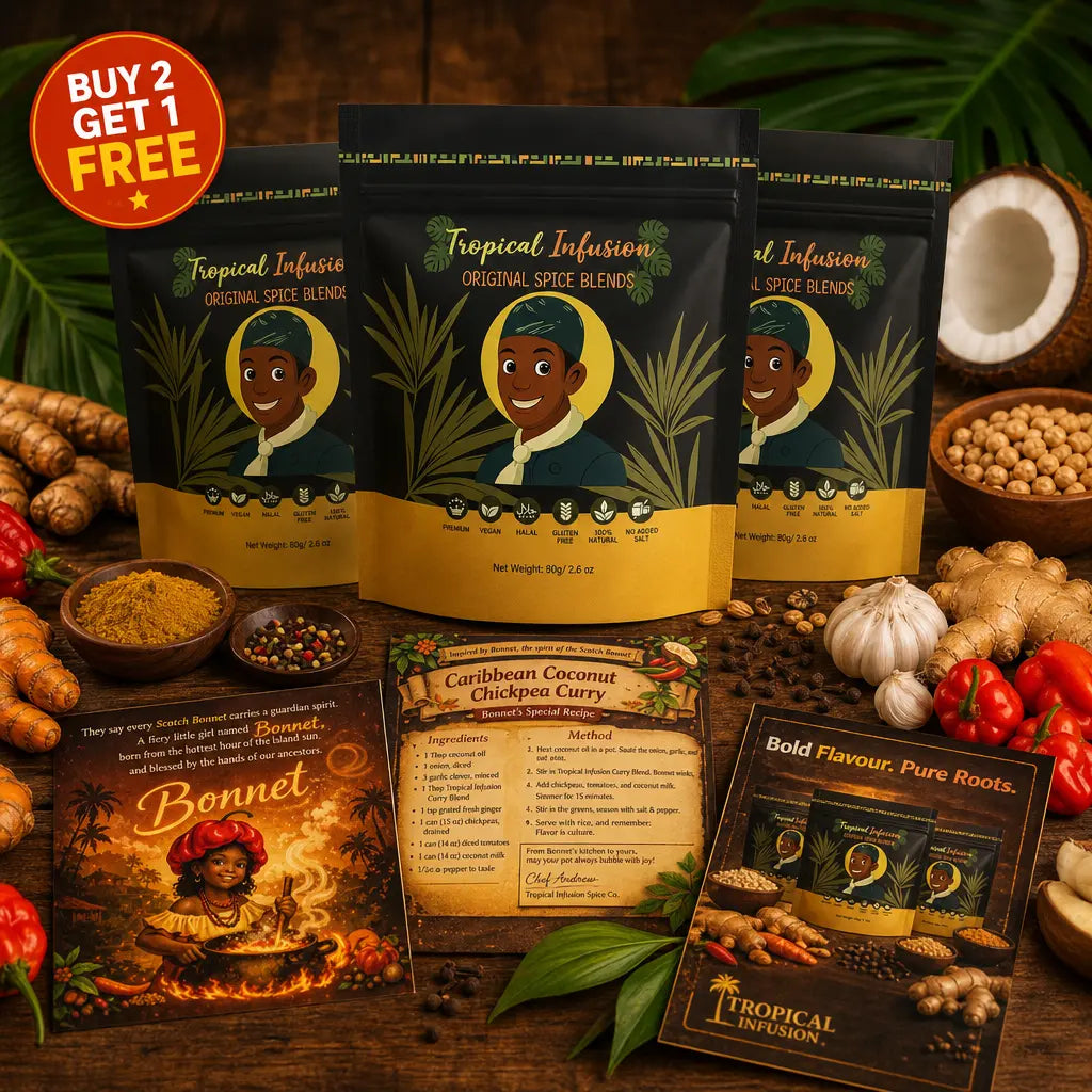 Buy 2 Get 1 Free – Tropical Infusion Spice Bundle | Best Value | 100% Salt-Free tropical infusion spice co