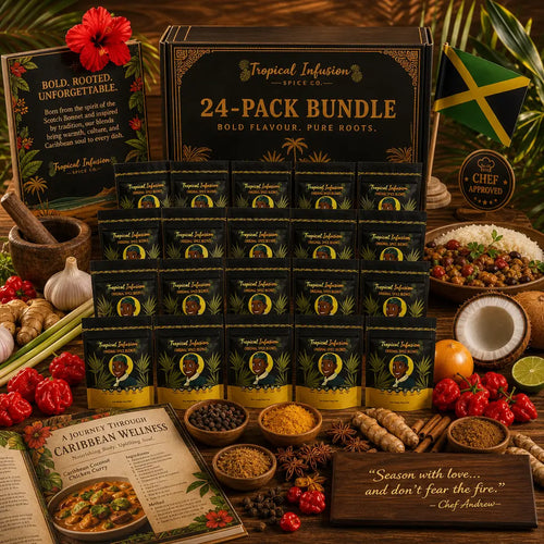 Tropical Infusion 24 Box Trade Bundle – Wholesale Caribbean Spice | Best Price Per Pack tropical infusion spice co